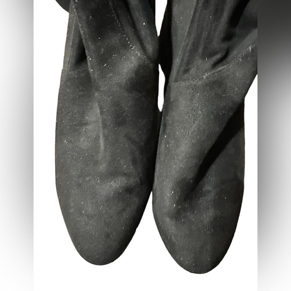 Over the knee vegan suede boots - Picture 2 of 4